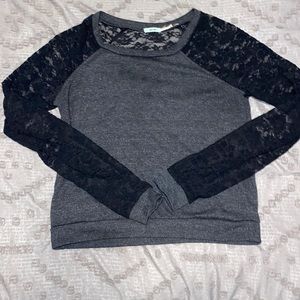 EUC Anthropologie Kimchi Blue Lace Pullover Sweater Medium